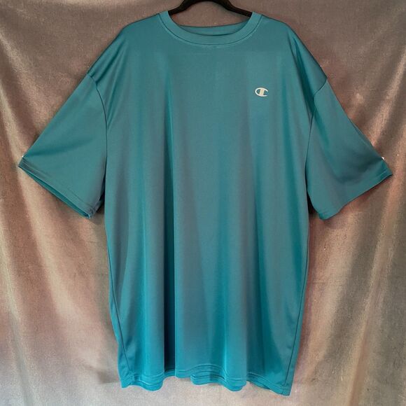 Champion Men's XX-Large T Athletic Shirt Teal Short Sleeve Gym - Picture 1 of 5